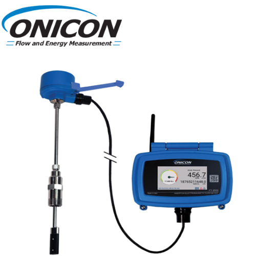 Model ONICON FT-3500 dùng để đo lưu lượng nước lạnh, nước giải nhiệt và nước công nghiệp trên các đường ống có đường kính lớn.